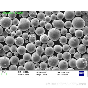 316L Polvo de acero inoxidable esférico por pulverización térmica 20-53um